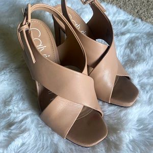 Calvin Klein Myra Cow Silk Heels